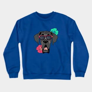 Summertime Great Dane Crewneck Sweatshirt